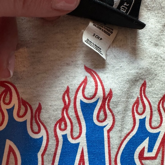 Thrasher Magazine Flame Logo T-Shirt Small Heather Grey - Picture 2 of 2
